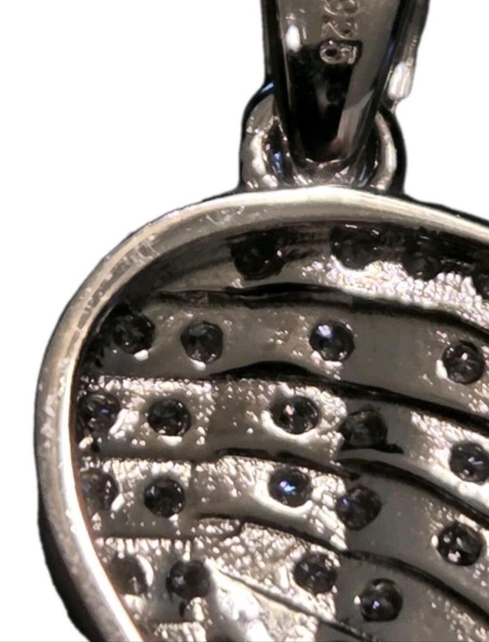 REAL VVS1 MOISSANITE Guardian Angel Wing Necklace Pendant Solid 925 Silver - Picture 6 of 12